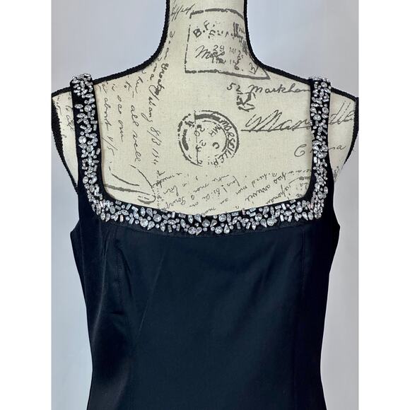 Camila Coelho Sheath Straps Embellished Rhinestones Black M - Picture 9 of 15